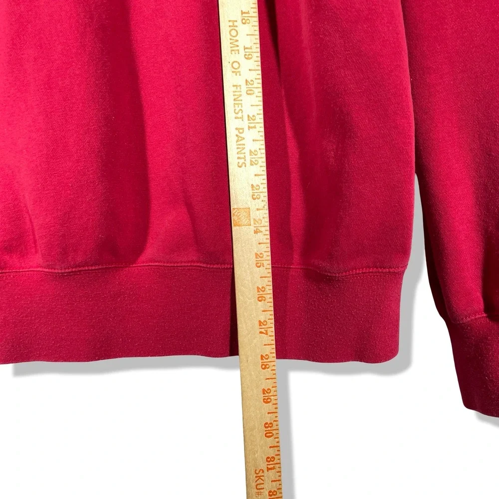 Jordan Hoodie Men L Red AJ1 Sneaker Cross Stitch Streetwear Hypebeast Sportswear
